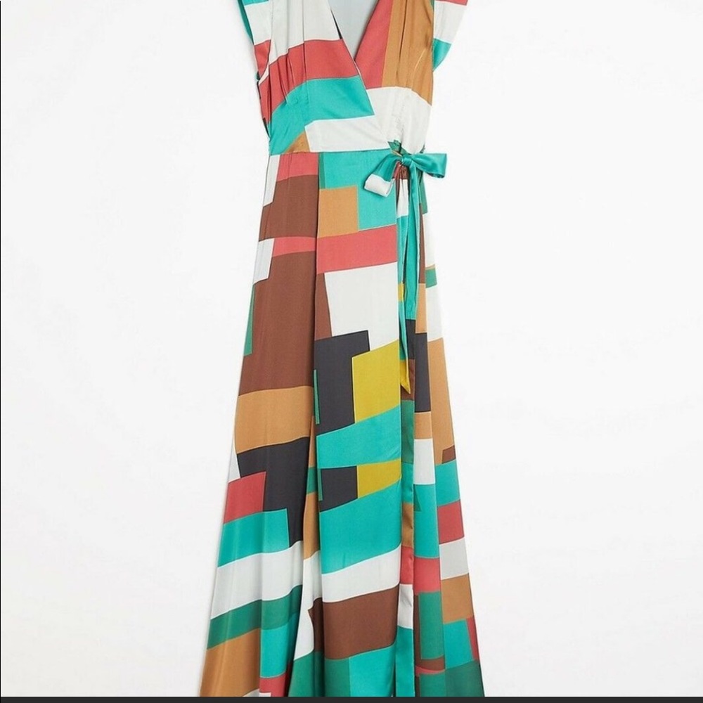 Anthropologie hutch Alfonso next wrap dress 2X